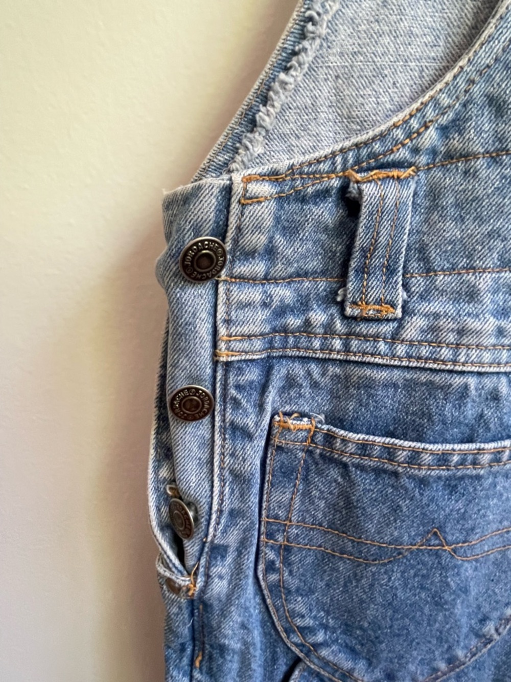 Classic Light Wash Denim Overalls - Picture 5 of 9